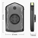 Luce Anteriore per Bicicletta 6 x 9 x 2 cm COB LED Torcia e Powerbank 5000 mAh IPX6 Impermeabile 120 lm 4 Modalità Ricarica USB-C Lightning Supporto Cinghia 3