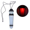 Luce di sicurezza tattica lampeggiante 11 x 2,6 cm Lampada segnaletica in silicone IP6 per casco per sopravvivenza Caccia Escursionismo Ciclismo 4