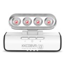 Luce infrarossa per occhiali VR con 4 livelli di intensità in colore bianco per un migliore tracciamento con Meta Quest 3/3S/2/1/Pro Apple Vision Pro e PICO 1