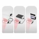 Luce infrarossa per occhiali VR con 4 livelli di intensità in colore bianco per un migliore tracciamento con Meta Quest 3/3S/2/1/Pro Apple Vision Pro e PICO 4