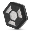 Luce LED di emergenza portatile 1 pz ricaricabile USB Magnetica 10 x 10 x 2,25 cm Batteria 1200 mAh Nera Luce bianca e gialla Da auto 5
