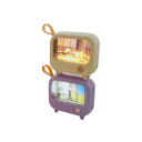 Luce notturna a forma di televisore per bambini 10 x 3,5 x 9 cm ricarica USB decorazione in plastica 1