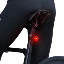 Luce posteriore per bicicletta con sensore di frenata 260mAh ricarica USB-C 4 modalità IPX4 resistente all'acqua Luce LED intelligente 3×3,3 cm 3