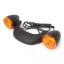 Luces traseras LED de freno y direccionales para motocicleta con iluminación de matrícula, diámetro 64 mm, para Harley Davidson Street Glide 9