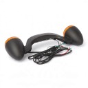 Luces traseras LED de freno y direccionales para motocicleta con iluminación de matrícula, diámetro 64 mm, para Harley Davidson Street Glide 10