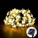 Luci a catena solari 7 m 50 LED Fiore di ciliegio Bianco caldo Decorazione da giardino esterna Illuminazione solare per terrazza, gazebo o albero 2