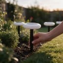 Luci da giardino solari 2 pz Colori cangianti Diametro 14 cm Da infilare o posare Illuminazione esterna per sentieri marciapiedi terrazze e giardini 3