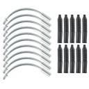 Luftningsslangar med gummiadaptrar 10 st set för hydrauliska bromsar verktyg för luftning av cykelbromsar 4