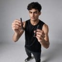 Luftventilset für Fahrräder CYCLAMI 2 Stück mit Kappe und Mutter Länge 65 mm Gewicht 5,9 g Aluminiumlegierung Schwarz Für Mountainbikes 2