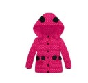 Lujosa chaqueta de invierno para niña con lunares J917 11