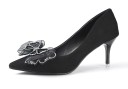 Lujosos zapatos de salón para mujer decorados con un lazo J1980 14