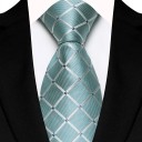 Luksuriøst ternet herreslips 145 x 8 cm Elegant mønstret slips Bredt slips i høj kvalitet til sociale begivenheder, forretningsmøder og formelle outfits 11