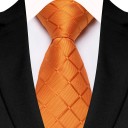 Luksuriøst ternet herreslips 145 x 8 cm Elegant mønstret slips Bredt slips i høj kvalitet til sociale begivenheder, forretningsmøder og formelle outfits 12