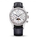 Luksusiset miesten mekaniset kellot Chronograf kuun vaiheilla ja päivämäärällä läpinäkyvällä kannella 41 mm kotelo Safiirilasi 16