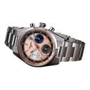 Luksusiske herre mekaniske ure Chronograf med manuel optræk Gennemsigtig bagcover 38 mm hus Safirglas Rustfrit stål 316L Stålarmbånd 7