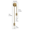 Luksusowa Lampa Ścienna LED Możliwość Montażu W Górę I W Dół 55 x 34,5 x 10 cm Metalowa Obudowa Designerskie Oświetlenie Do Salonu I Sypialni 3