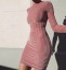 Luksusowa mini sukienka z długim rękawem 3