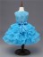 Luksusowa sukienka dziewczęca - jasnoniebieska 2