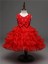 Luksusowa sukienka dziewczyny - czerwona 1