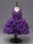 Luksusowa sukienka dziewczyny - fioletowa 1