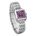 Luksusowe damskie zegarki z kwadratową kopertą 24 x 29 mm Cyfry rzymskie Mechanizm kwarcowy Stal nierdzewna Bransoletka ogniwowa Wodoodporne 9