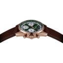 Luksusowe męskie mechaniczne zegarki Chronograf z ręcznym naciągiem Skórzany pasek Koperta 38 mm Szafirowe szkło Stal nierdzewna 316L 11