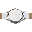 Luksusowe stylowe zegarki damskie z datownikiem Koperta 38 mm Grubość 8,5 mm Mechanizm kwarcowy Stal nierdzewna Skórzany pasek Wodoodporne 3 7
