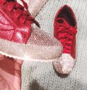 Luksussneakers til kvinder med rhinsten J1130 4