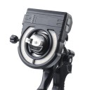 Lumière circulaire LED pour airbrush avec câble USB Type-C noire avec 10 protections pour la peinture et l'éclairage de l'espace de travail 1