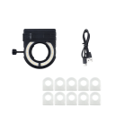 Lumière circulaire LED pour airbrush avec câble USB Type-C noire avec 10 protections pour la peinture et l'éclairage de l'espace de travail 2