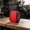 Lumière LED arrière de vélo CYCLAMI CY180 14 motifs animés Feu de freinage Allumage automatique 500 mAh USB-C 39 x 39 x 25 mm IPX6 8