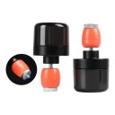 Lumières pour les extrémités de guidon 2 pcs LED lumière d'avertissement pour vélo 5 modes Chargement USB-C Batterie 80 mAh Aluminium et PC Noir 1