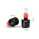 Lumières pour les extrémités de guidon 2 pcs LED lumière d'avertissement pour vélo 5 modes Chargement USB-C Batterie 80 mAh Aluminium et PC Noir 7