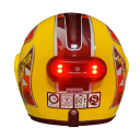 Lumină de avertizare LED pentru cască de motocicletă 8,8 x 3,7 cm, lumină de siguranță impermeabilă pentru bicicletă, semnal luminos 3