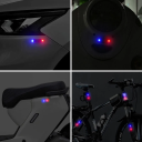 Lumină de avertizare solară LED 5x2x1 cm antifurt pentru mașină și motocicletă, lumină albastru-roșie intermitentă la fiecare 4-5 secunde, soluție 2