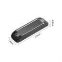 Lumină de avertizare solară LED 5x2x1 cm antifurt pentru mașină și motocicletă, lumină albastru-roșie intermitentă la fiecare 4-5 secunde, soluție 3
