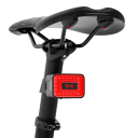 Lumină inteligentă radar pentru spate pentru bicicletă, 1500 mAh, 7 moduri, încărcare USB-C, lumină de avertizare cu frână IPX6, detectare obiecte, până la 30 m, vizibilitate 500 m 2