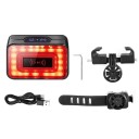 Lumină inteligentă radar pentru spate pentru bicicletă, 1500 mAh, 7 moduri, încărcare USB-C, lumină de avertizare cu frână IPX6, detectare obiecte, până la 30 m, vizibilitate 500 m 4