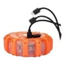 Lumină LED de avertizare 1 buc USB reîncărcabil Disc magnetic intermitent 10 cm Baterie 650 mAh 9 moduri Lumină de urgență portocalie pentru mașină 6