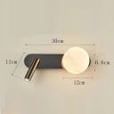 Lumină LED de perete cu lampă rotativă Spot reflector 350° 30 x 11 x 12 x 6,6 cm Lumină albă caldă 2700-3500 K Pentru dormitor și citit 4