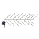 Lumină LED solară în formă de salcie 1,45 m 72 diode Alb cald iluminat exterior de grădină Lampă decorativă cu panou și țăruș 1