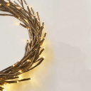 Lumină LED solară în formă de salcie 1,45 m 72 diode Alb cald iluminat exterior de grădină Lampă decorativă cu panou și țăruș 2