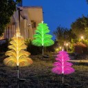Lumină solară de exterior Pom de Crăciun Schimbă culori 7 moduri Decorare exterioară Iluminare solară pentru grădină, cale, terasă 2