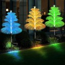 Lumină solară de exterior Pom de Crăciun Schimbă culori 7 moduri Decorare exterioară Iluminare solară pentru grădină, cale, terasă 3