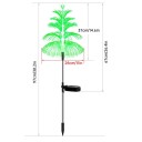 Lumină solară de exterior Pom de Crăciun Schimbă culori 7 moduri Decorare exterioară Iluminare solară pentru grădină, cale, terasă 4
