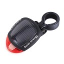 Lumină spate roșie pentru bicicletă, cu 2 LED-uri, cu energie solară, 6,8 x 5,3 cm, IPX4, impermeabilă, rotativă la 180°, cu suport. 2