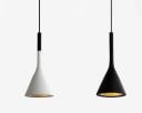 Luminaire suspendu moderne abat-jour conique lumière froide hauteur 36 cm diamètre 15 cm câble 150 cm métal ampoule LED E27 6