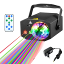 Lumini de petrecere DJ proiector cu bilă disco activată de sunet 15 W efect de iluminat de scenă pentru petreceri baruri karaoke nunți și evenimente 1