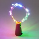 Lumini LED pe un fir pentru a decora o sticlă Lumină colorată pe un dop 2m 5V Decor de Crăciun Lanț de lumină pentru o sticlă 3x baterii LR44 Decorare interioară 2