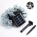 Lumini solare 5m 20 LED Flori de cireș alb cald Lumini impermeabile în aer liber Decor pentru grădină Ghirlanda decorativă pentru festival 1